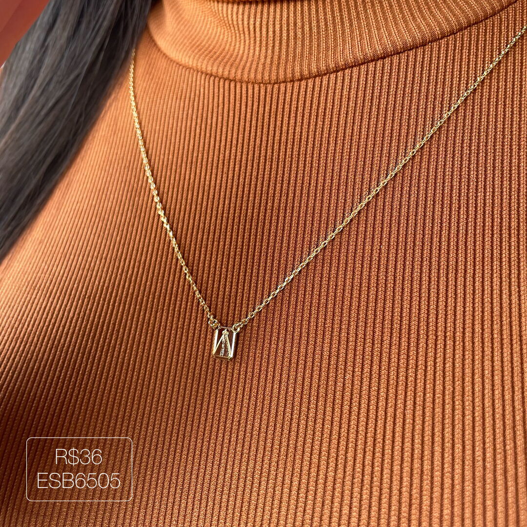 Escapulário Mini N. S. Aparecida Dourado